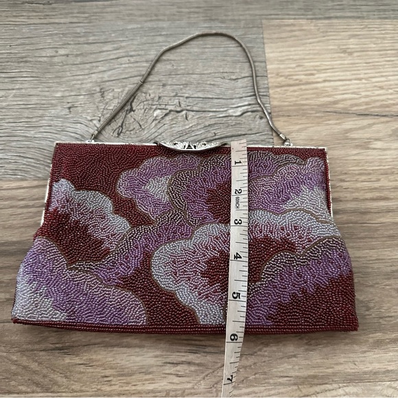 Vintage Lotte Beaded Sequin Clutch Chain Bag - Picture 4 of 9